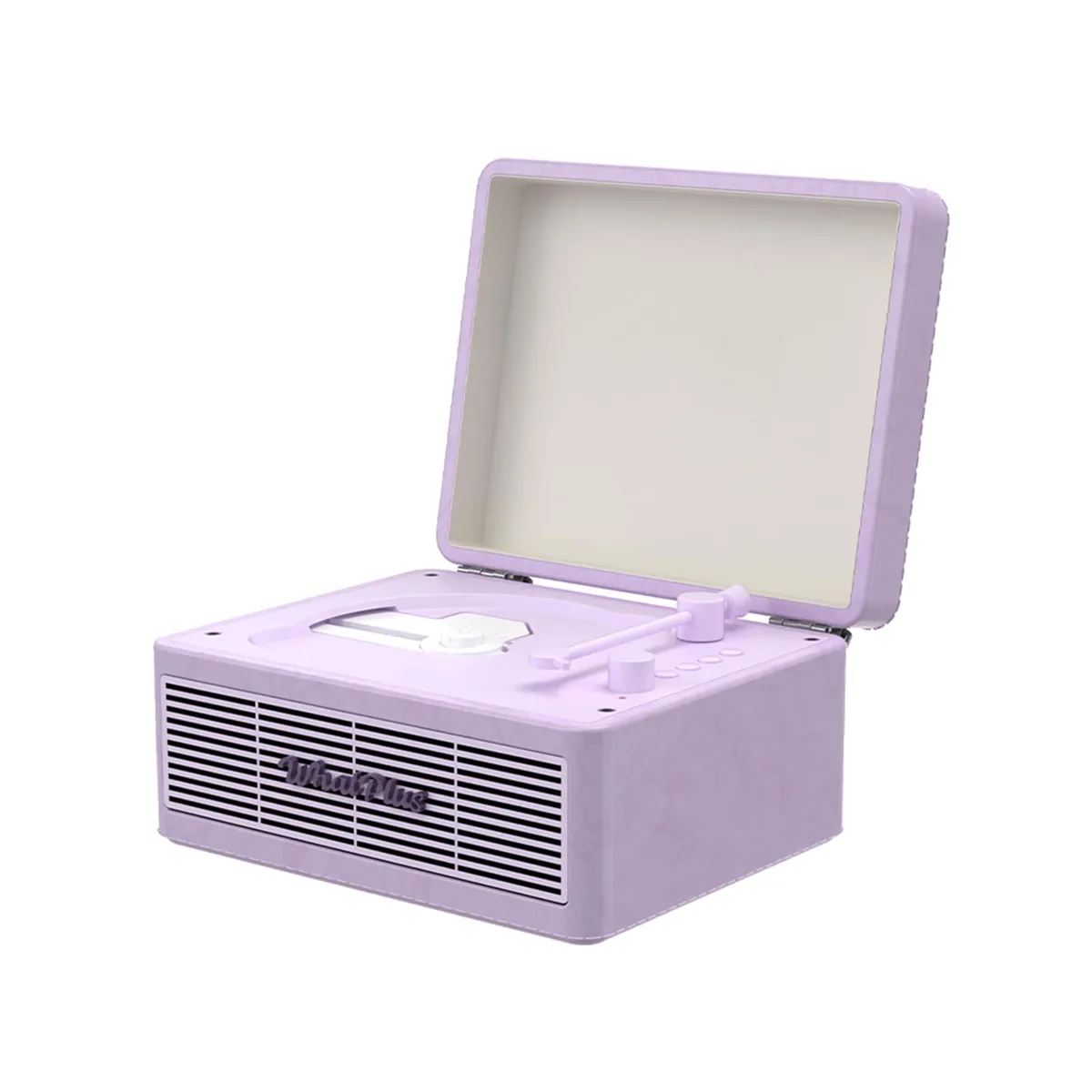  Whatplus Portable CD Player Bluetooth 5.2 Light Purple — product photo