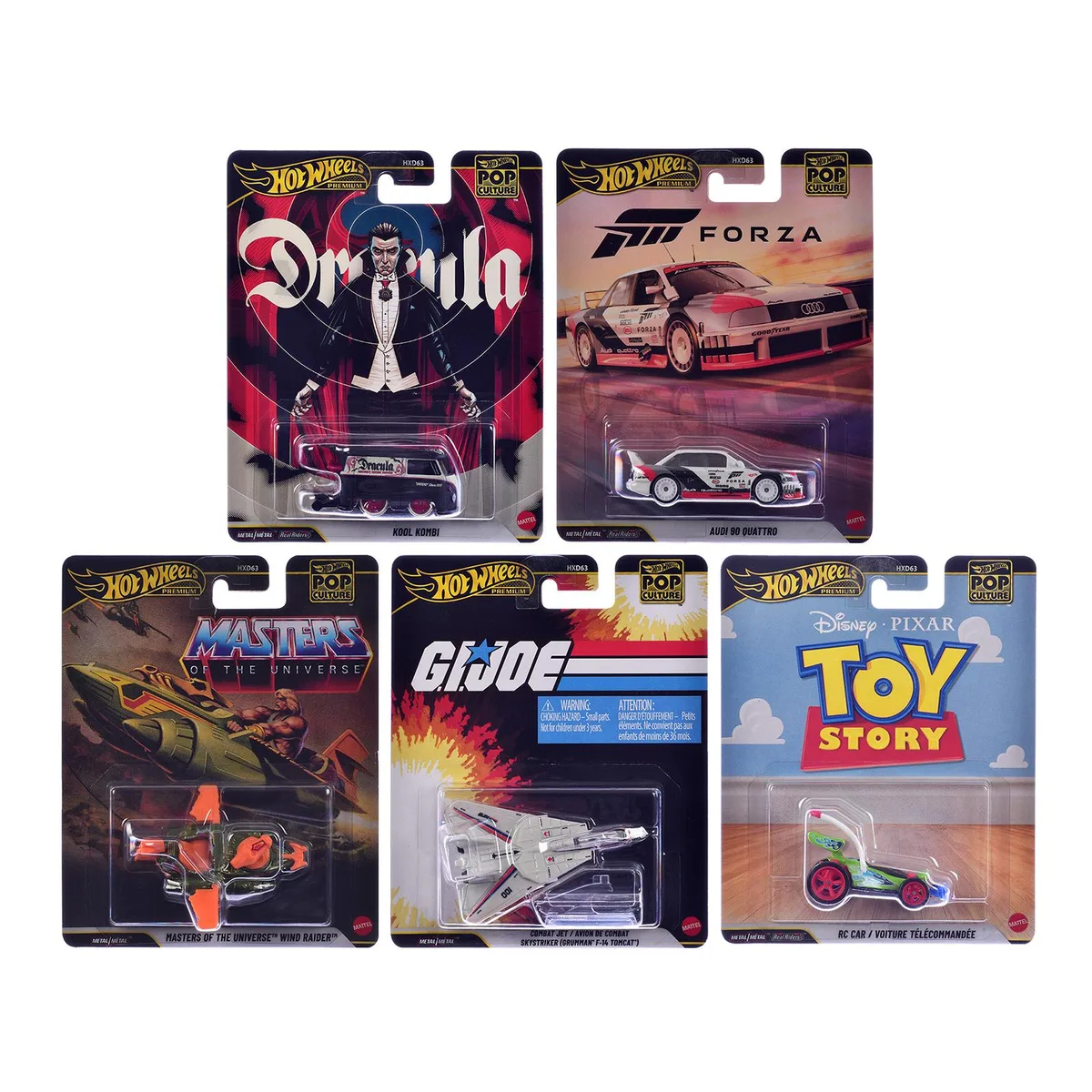 Hot Wheels Hot Wheels "Pop Culture 2026" 5 piece Set R Premium Series hobby collectible — product photo