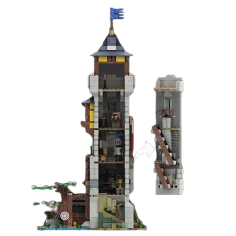 ZITIANYOUBUILD ZITIANYOUBUILD MOC-141500 1127 Parts Medieval Tower Expansion — product photo