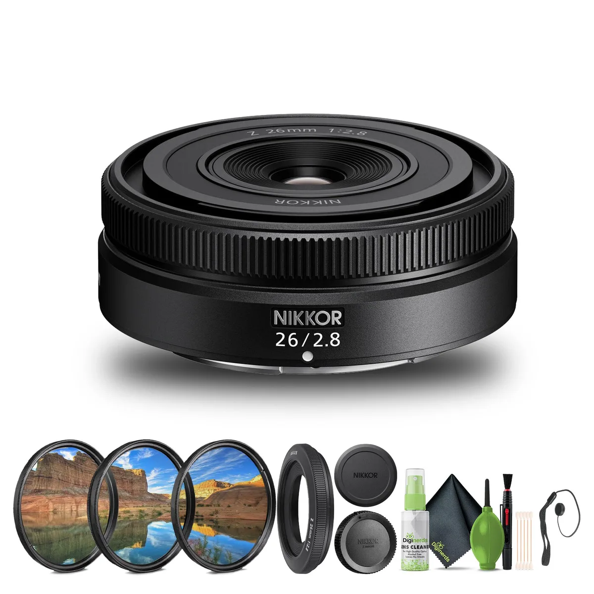 Nikon Inc Nikon NIKKOR Z 26mm f/2.8 Lens (20116) Bundle camera lens — product photo
