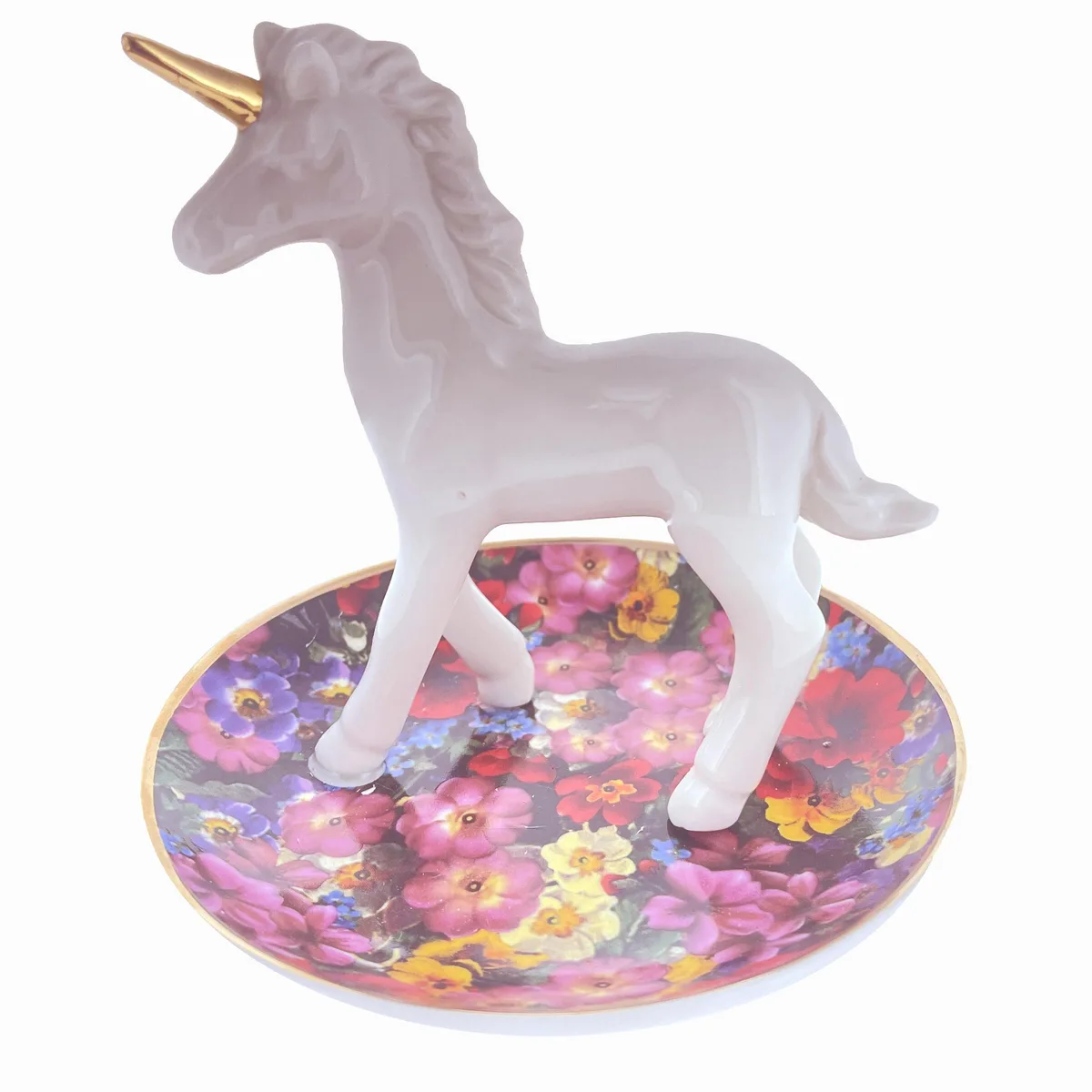 As Seen On TV As Seen On TV ACR313 Unicorn Garden Trinket Plate jewelry accessory — product photo