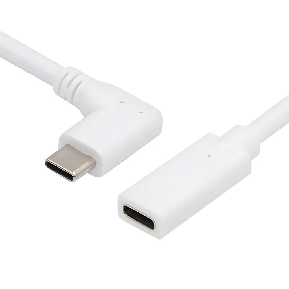 Vszerda Vszerda USB-C 65W 2.0 Extension Cable 90° Left Right 17cm White — product photo