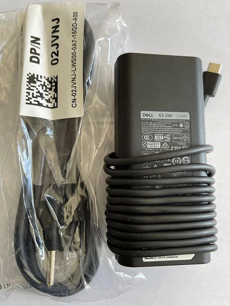 EVESKY EVESKY 65W USB-C AC Power Cord for XPS 12 9250 13 9350 Latitude 5000 — product photo