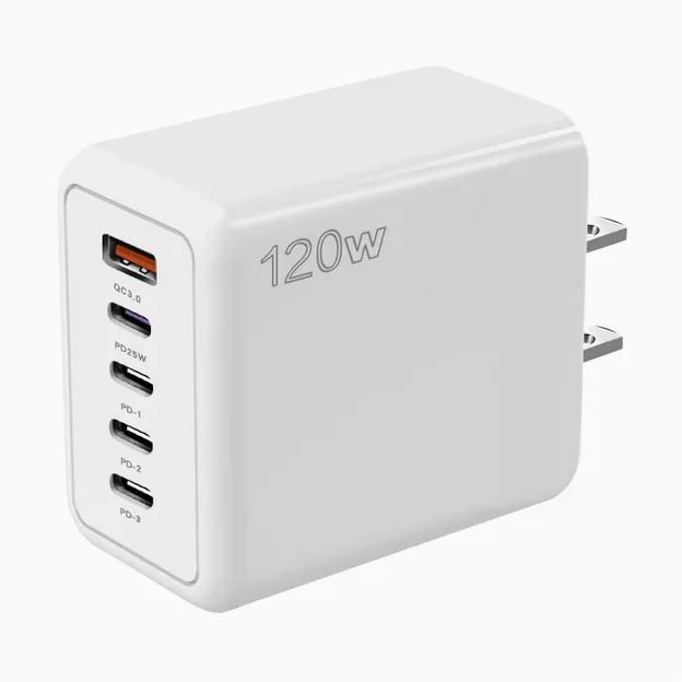 Enfain Enfain 120W 4×Type-C + USB Charger White — product photo