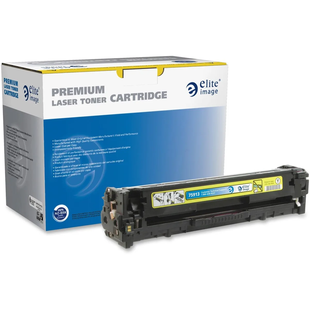 Elite Image Elite Image Remanufactured Toner Cartridge Yellow 1800 Page Yield 75913 — product photo