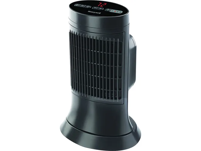 Honeywell Honeywell HCE311V Digital Ceramic Mini Tower Heater 1500W 750W 14" 10" 7.63 — product photo