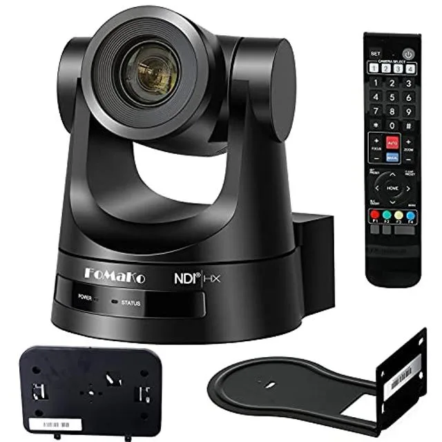 FoMaKo FoMaKo KN20A Black 20X Optical Zoom NDI PTZ Camera 1080P 60FPS — product photo
