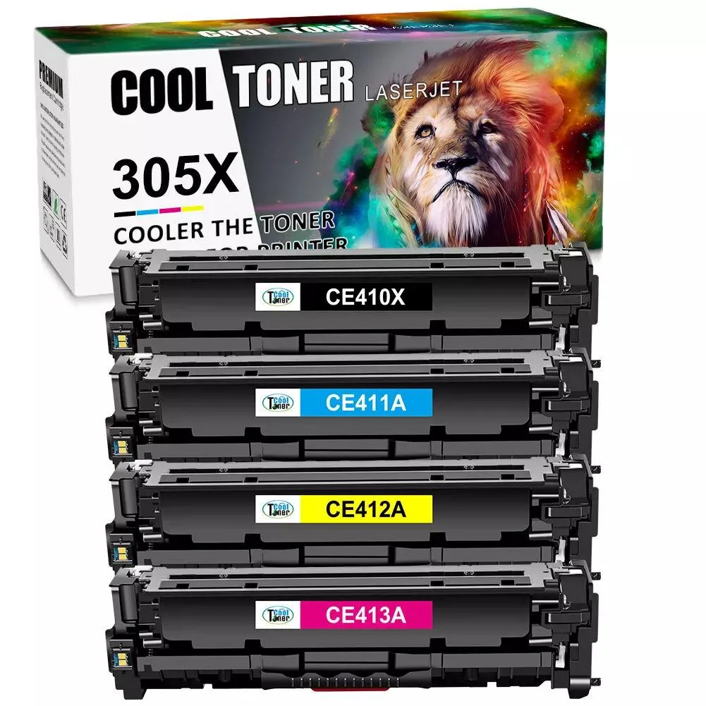 V4ink V4ink 4-pack CE410X CE411A CE412A CE413A 305A toner cartridges — product photo