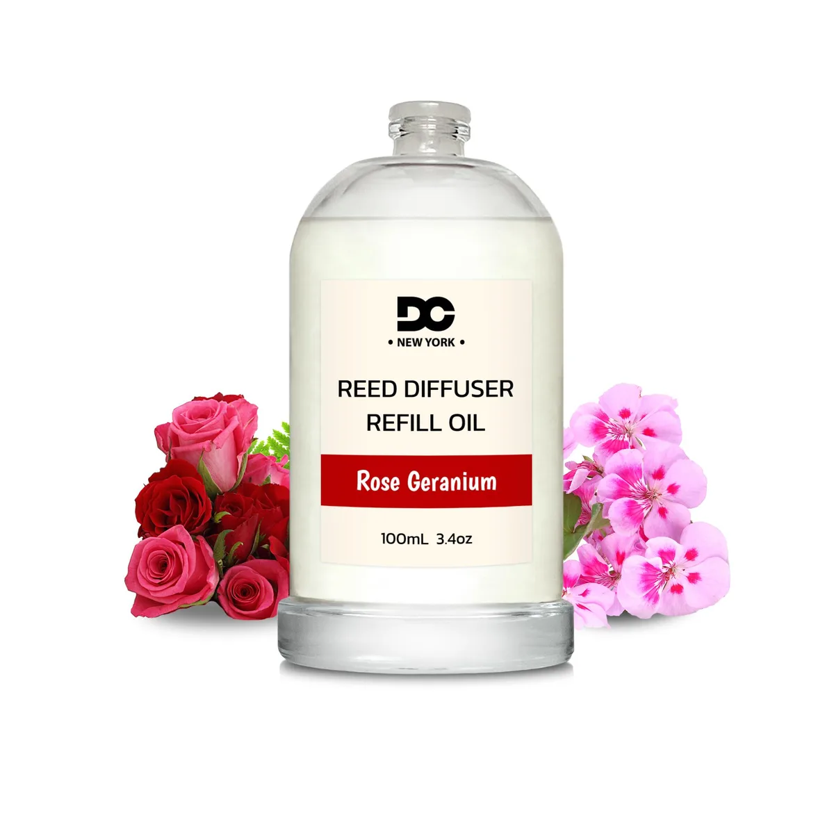 Daniella's Candles Collection Daniella's Candles Collection Rose Geranium Reed Diffuser Refill Oil 3.4oz 100mL home accent — product photo