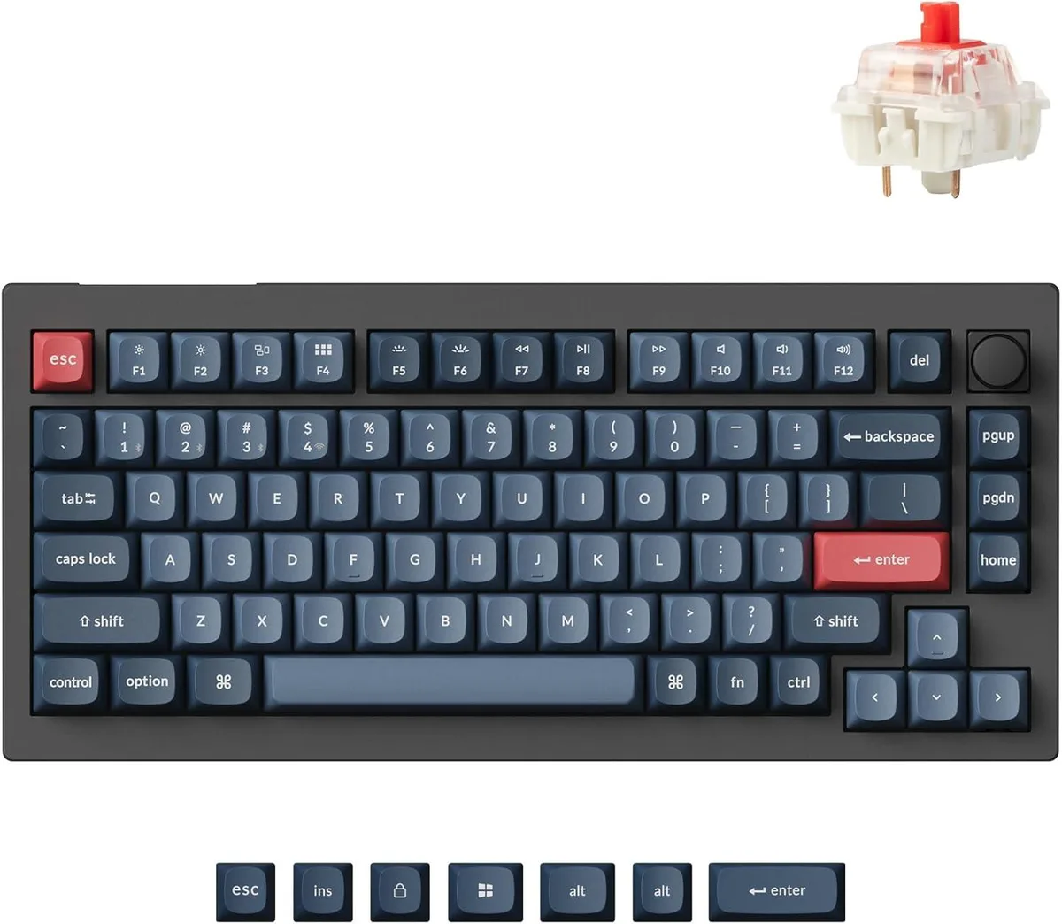 TUKO TUKO 75% Gaming Keyboard Gateron Jupiter Red Switch Gasket Mount Bluetooth 5.1 — product photo