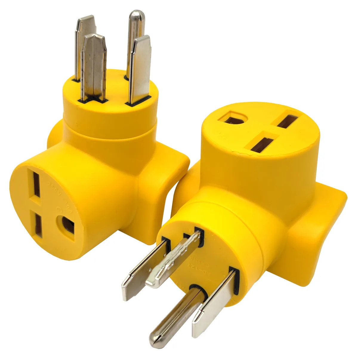 Parkworld Parkworld 63142 NEMA 14-30P to 6-30R Straight Blade Plug Adapter 30A 250V Yellow — product photo