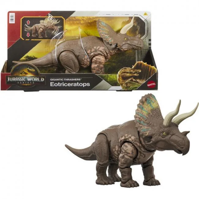 Mattel Mattel JGB93 Jurassic World Rebirth Eotriceratops Action Figure 14 Inches — product photo