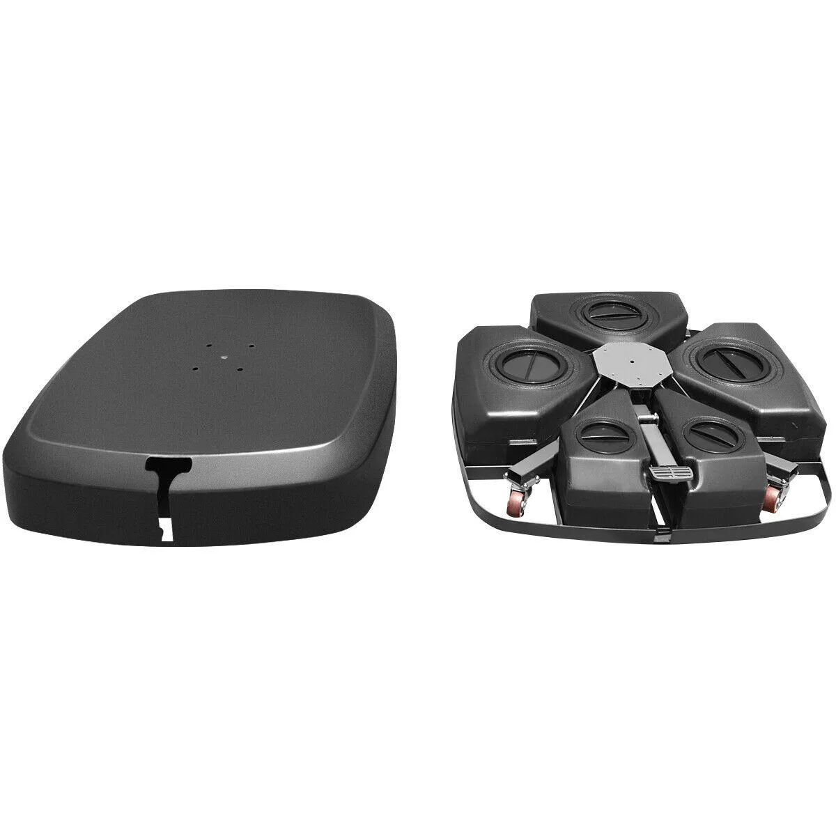SlickBlue SlickBlue Patio Cantilever Offset Umbrella Base with Wheels, Black — product photo