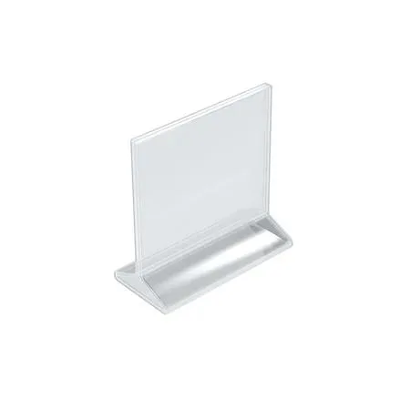 Azar Displays Azar Displays 142708 6"W x 5.5"H Top-Load Two-Sided Sign Holder Pack of 10 — product photo