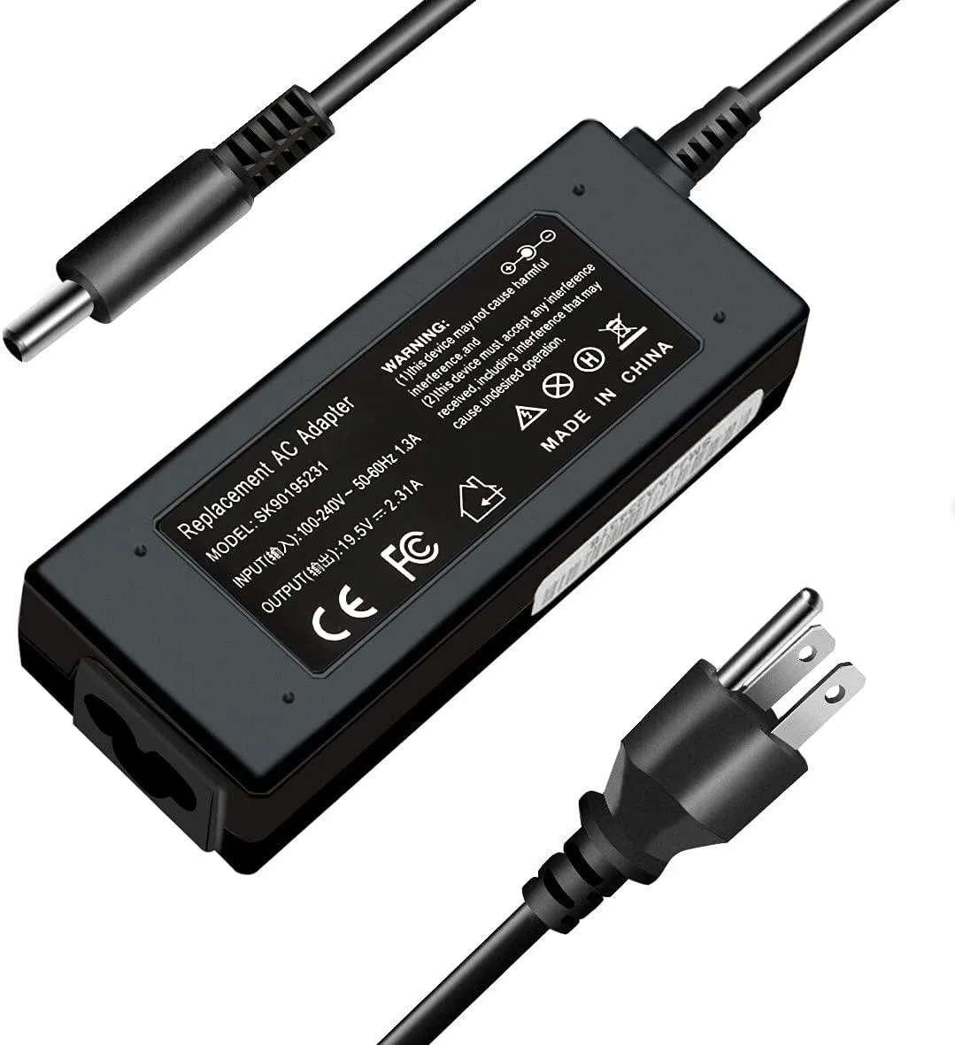 myVolts myVolts 45W 19.5V 2.31A Dell AC Adapter 4.5×3.0mm — product photo
