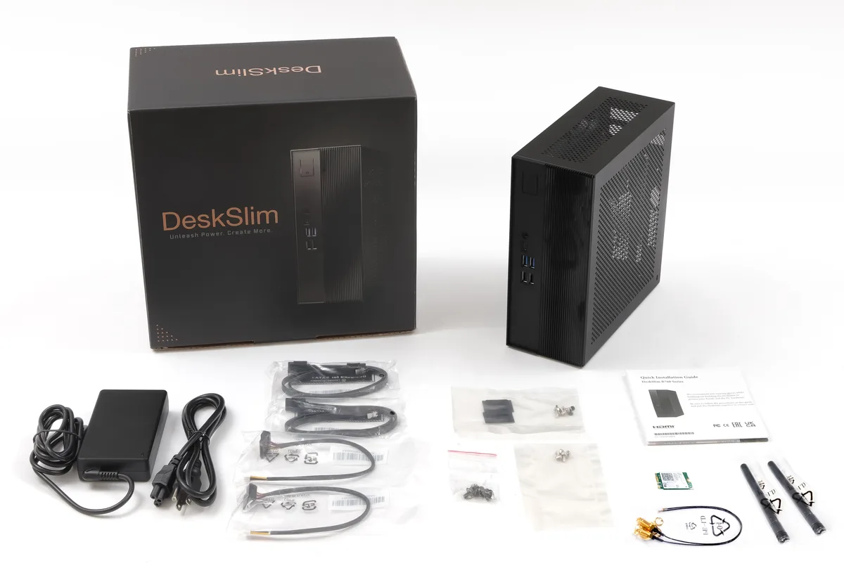 ASRock ASRock DESKSLIM B760W barebone mini PC 240W 256GB DDR5 — product photo