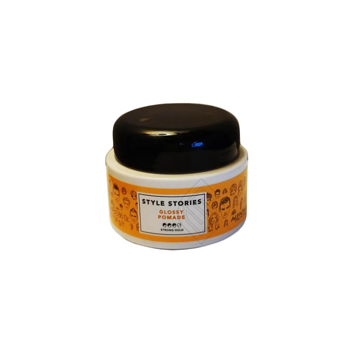 AlfaParf Glossy Pomade 100ml jar with glossy finish