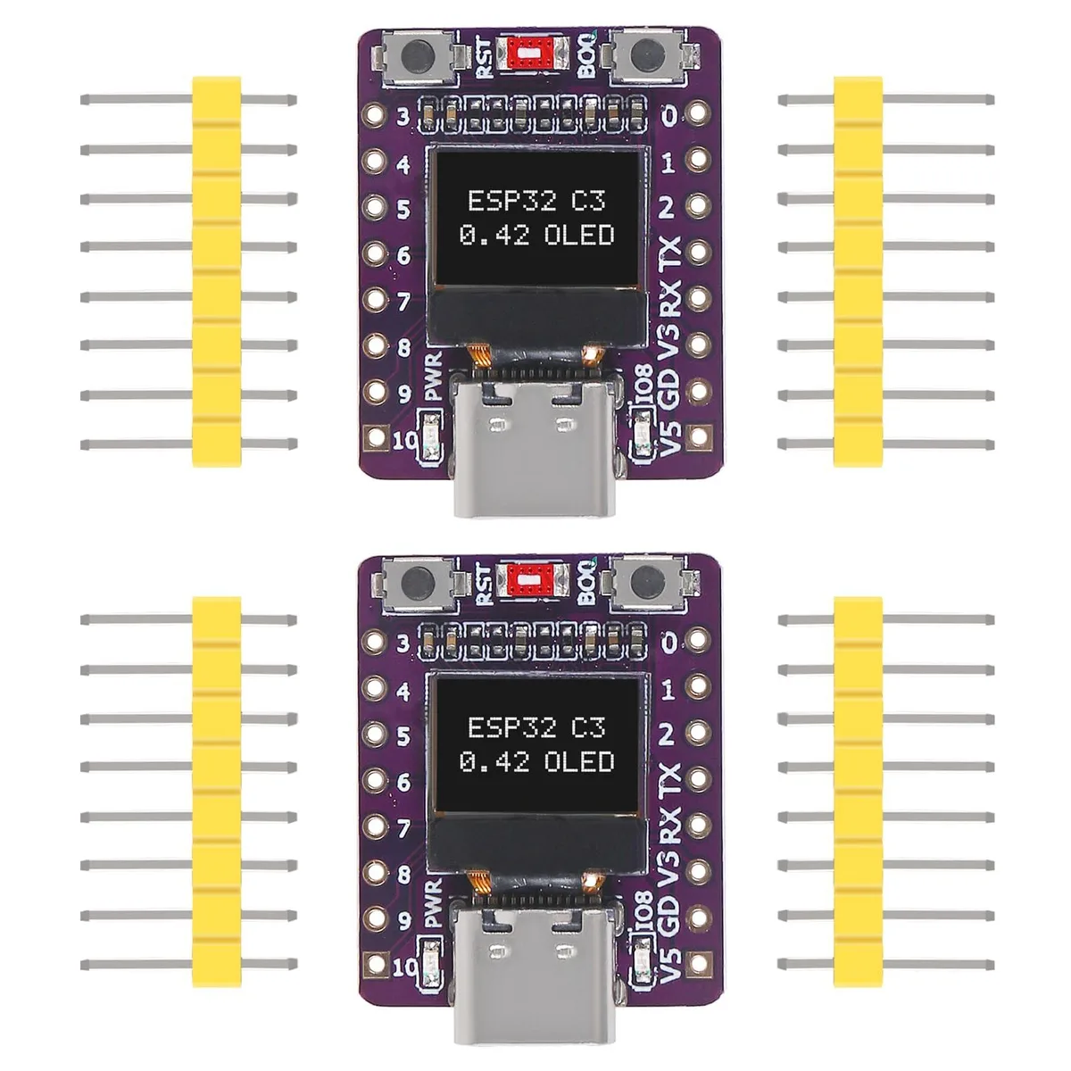 KEHIPI KEHIPI 2PCS ESP32-C3 .42-inch OLED Development Board — product photo
