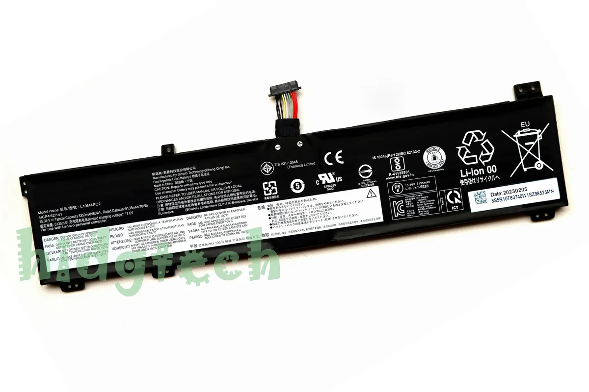 Beisite Beisite L19C4PC2 L19M4PC2 80Wh 15.36V laptop battery — product photo