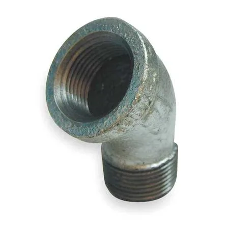 Galvanized malleable iron 45 degree street elbow 3/4 inch FNPT x MNPT