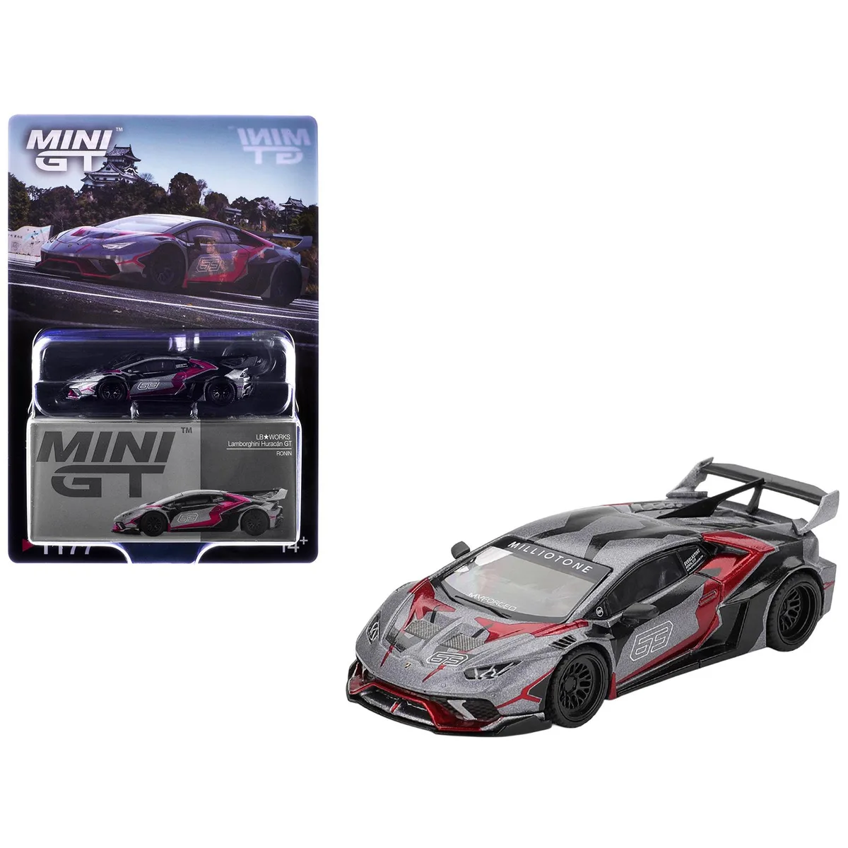 True TrueScale Miniatures Lamborghini Huracan GT LB-WORKS "RONIN" 1/64 Diecast Hobby Collectible — product photo