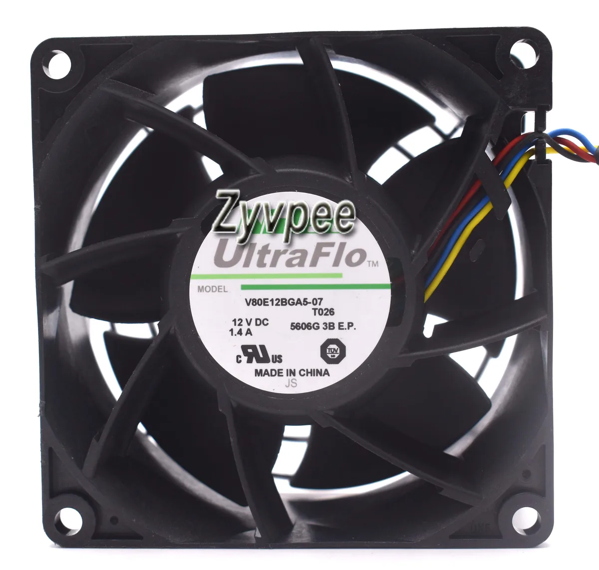 Zyvpee Zyvpee V80E12BGA5-07 80x38mm 12V 1.4A 4-pin case fan — product photo
