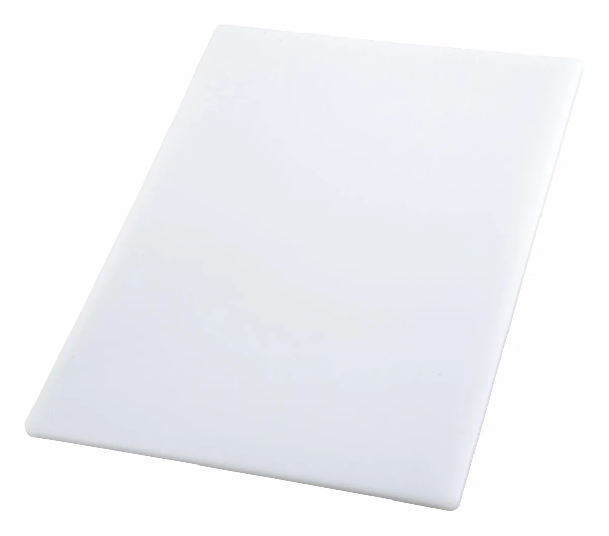  Winco CBWT-1218 Cutting Board 18 x 11.88 x .5 in White Dishwasher Safe Stain Resistant Minimizes Dulling — product photo