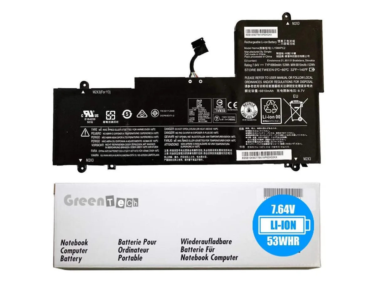 NShi NShi 53Whr 7.6V 4-cell laptop battery for Lenovo Yoga 710-14/15 — product photo