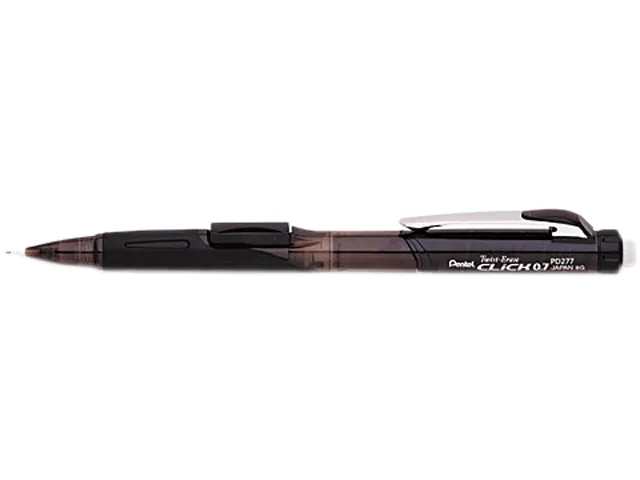 Pentel of America, Ltd. Pentel of America, Ltd. PD277TA Twist-Erase CLICK Mechanical Pencil 0.70 mm Black Barrel — product photo