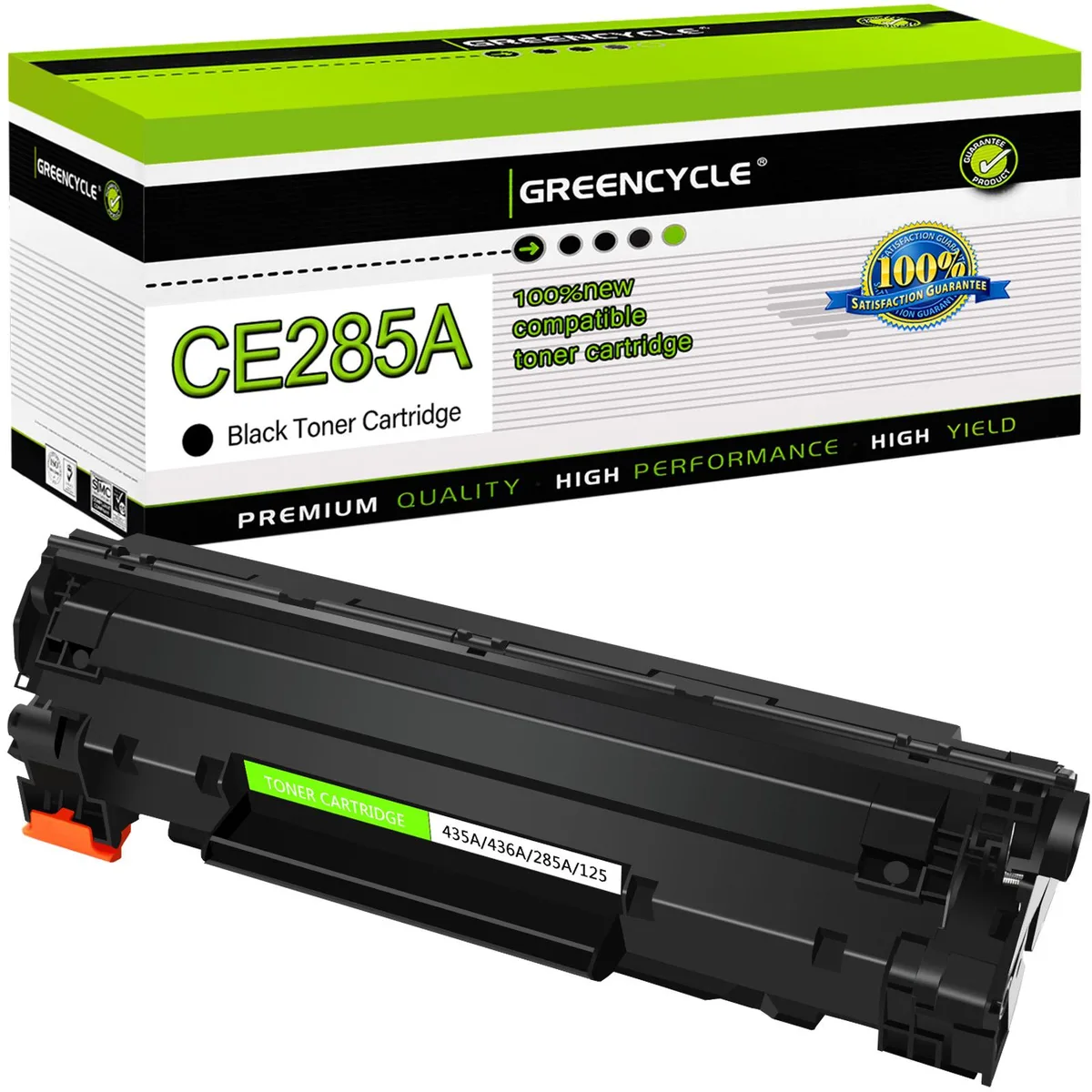 GREENCYCLE GREENCYCLE 85A CE285A Black Toner Cartridge (Single Pack) — product photo