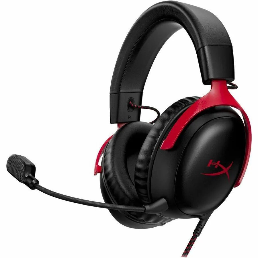 HyperX HyperX Cloud III 727A9AA Gaming Headset 53mm Drivers Black/Red — product photo