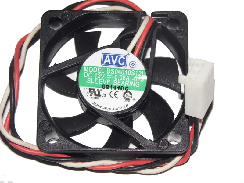Zyvpee Zyvpee DS04010S12L -013 40mm 10mm 12V .08A 3-pin case fan — product photo