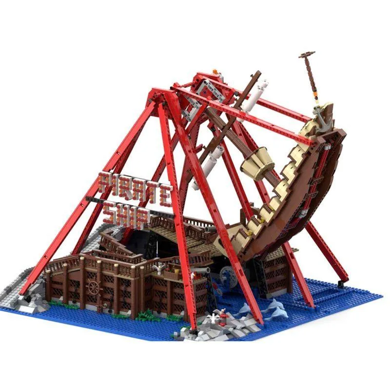 ZITIANYOUBUILD ZITIANYOUBUILD MOC-67413 Pirate Ship Ride 2389 Parts Building Set — product photo