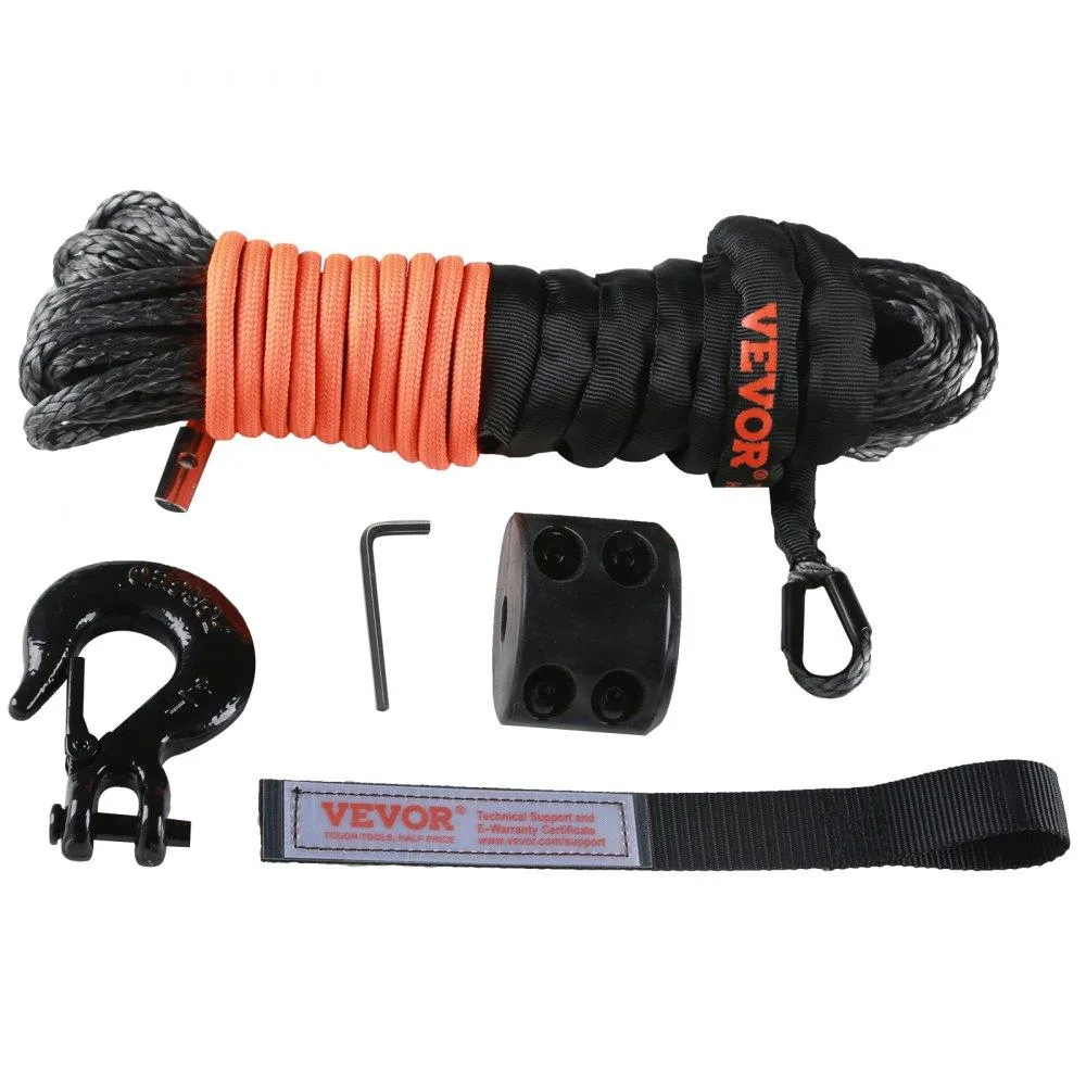 VEVOR VEVOR Synthetic Winch Rope 1/4 in x 50 ft 10000 lbs specialty appliance — product photo