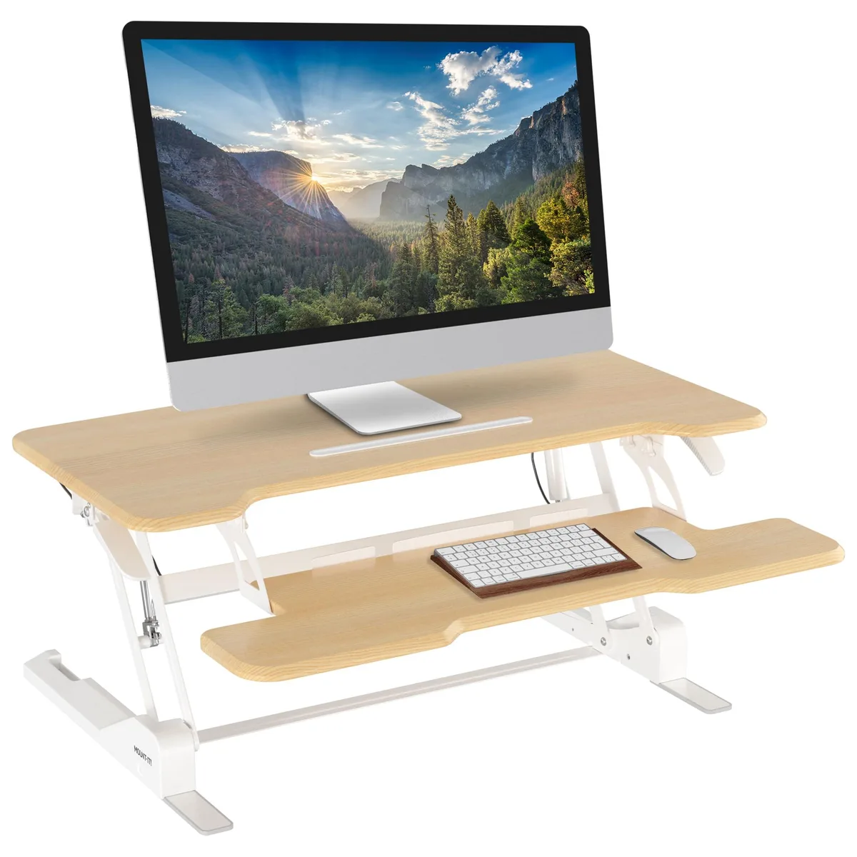 Mount-It Mount-It MI-15007 Standing Desk Converter 38" Maple — product photo