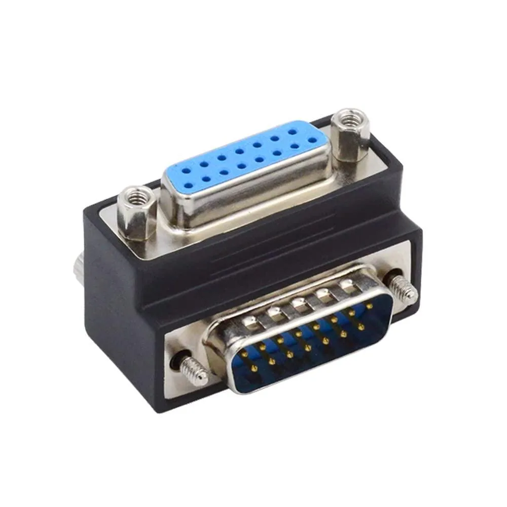 LORDWORLD LORDWORLD 15pin 90 Degree Angled DSUB Male to Female Adapter — product photo