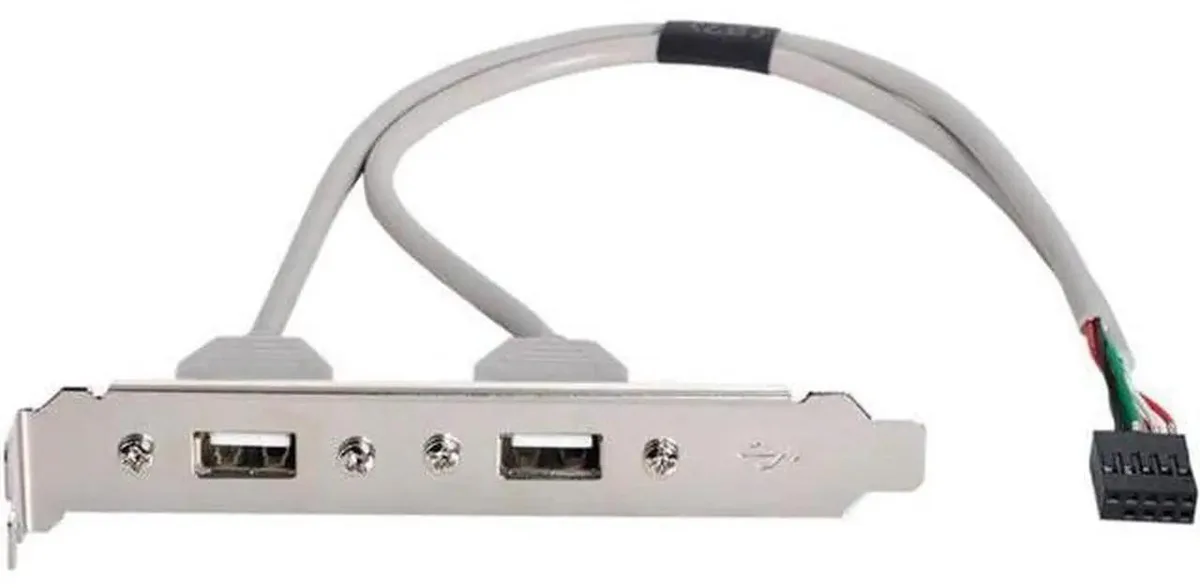 SMUGDESK SMUGDESK 2-Port USB 2.0 Panel Bracket Cable 480Mbps — product photo
