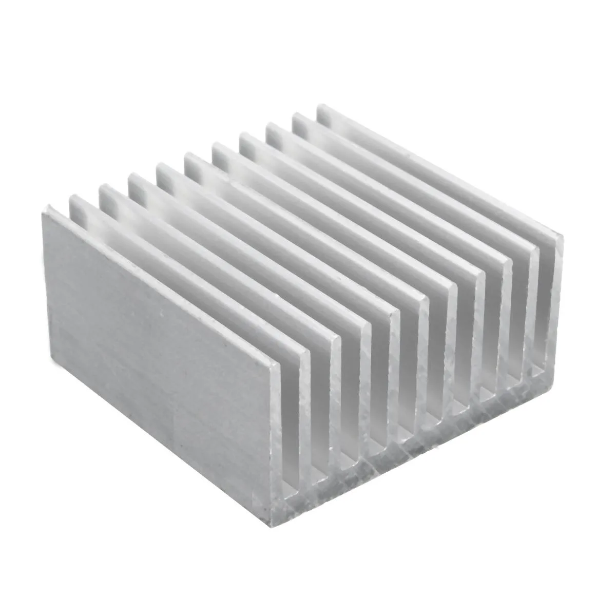  40x40x20mm Aluminium Heat Sink 11 Fins 2.5mm Pitch — product photo