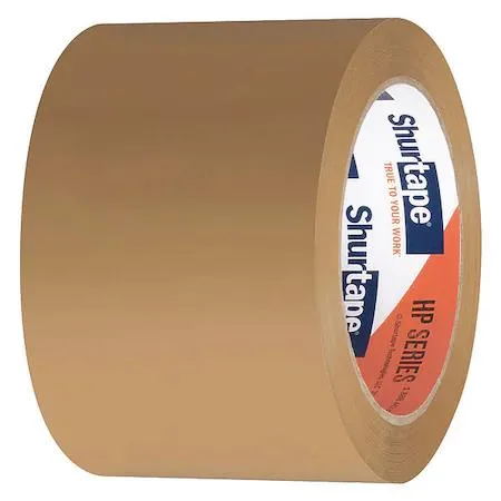 SHURTAPE TECHNOLOGIES, INC. SHURTAPE TECHNOLOGIES, INC. 207892 Carton Sealing Tape 3 mil Tan PK24 mailing supply — product photo