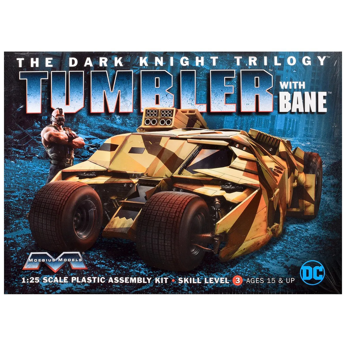 Moebius Models Moebius Models Batmobile Tumbler with Bane Figure 1/25 Scale Hobby Collectible — product photo