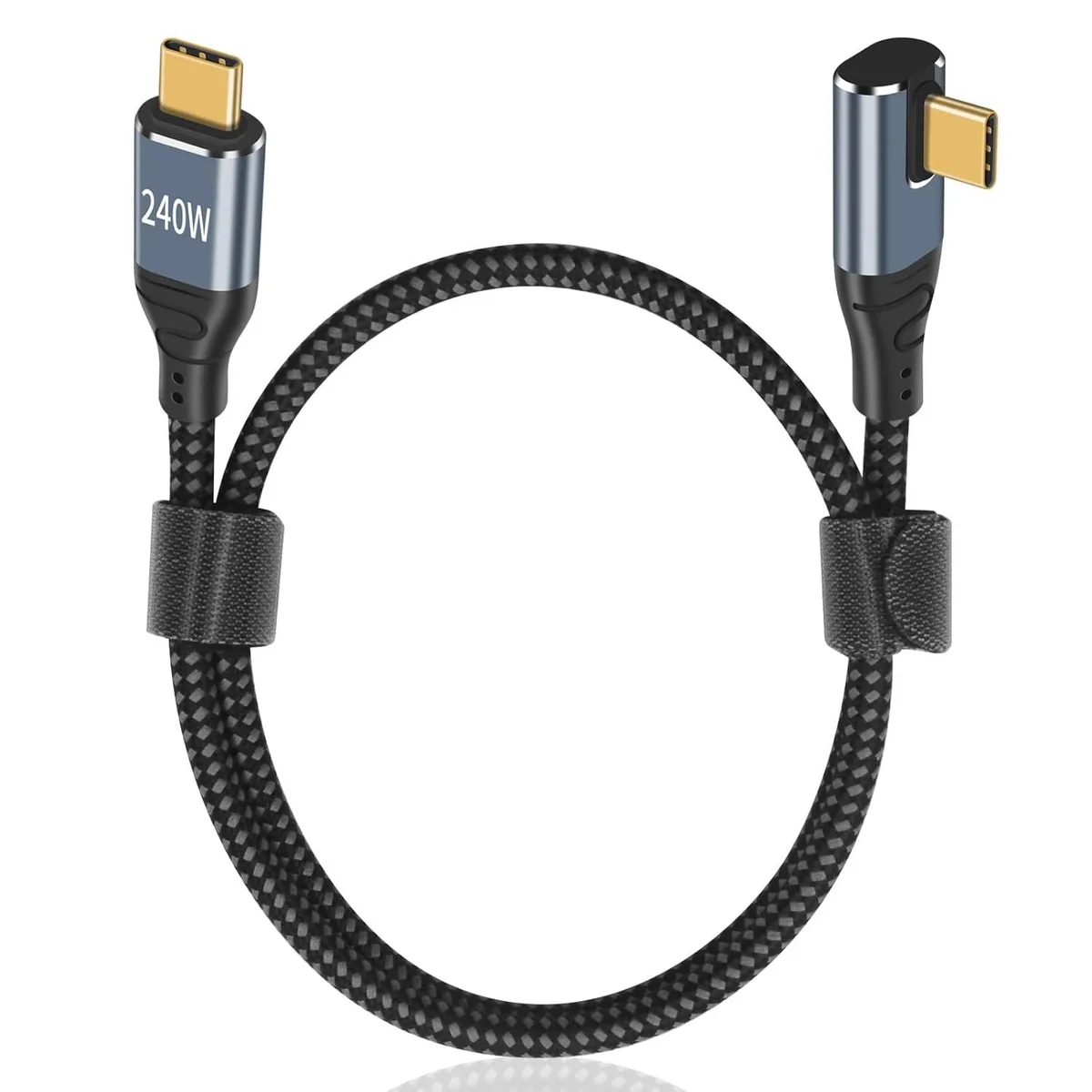BUCIER BUCIER USB C to USB C Cable Right Angle 3.3 ft 240W — product photo