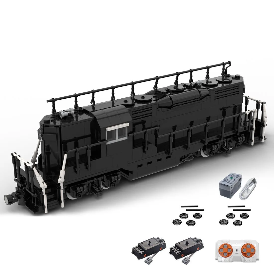 ZITIANYOUBUILD ZITIANYOUBUILD MOC-81996 Pennsylvania GP9 Train 1347 Parts Building Set — product photo