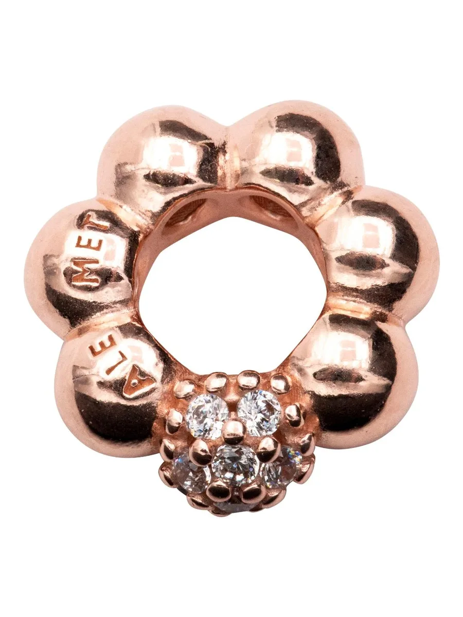 PANDORA PANDORA Rose Spacer Charm With Clear Cubic Zirconia — product photo