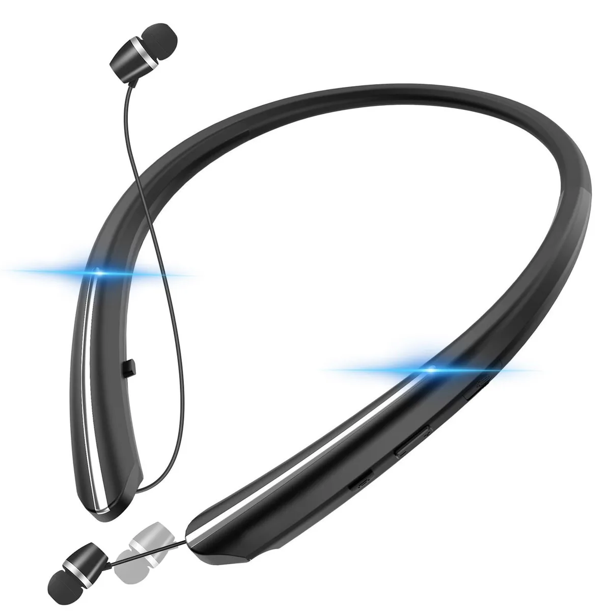  Qeapaue 801 Bluetooth 5.3 neckband headphone black — product photo