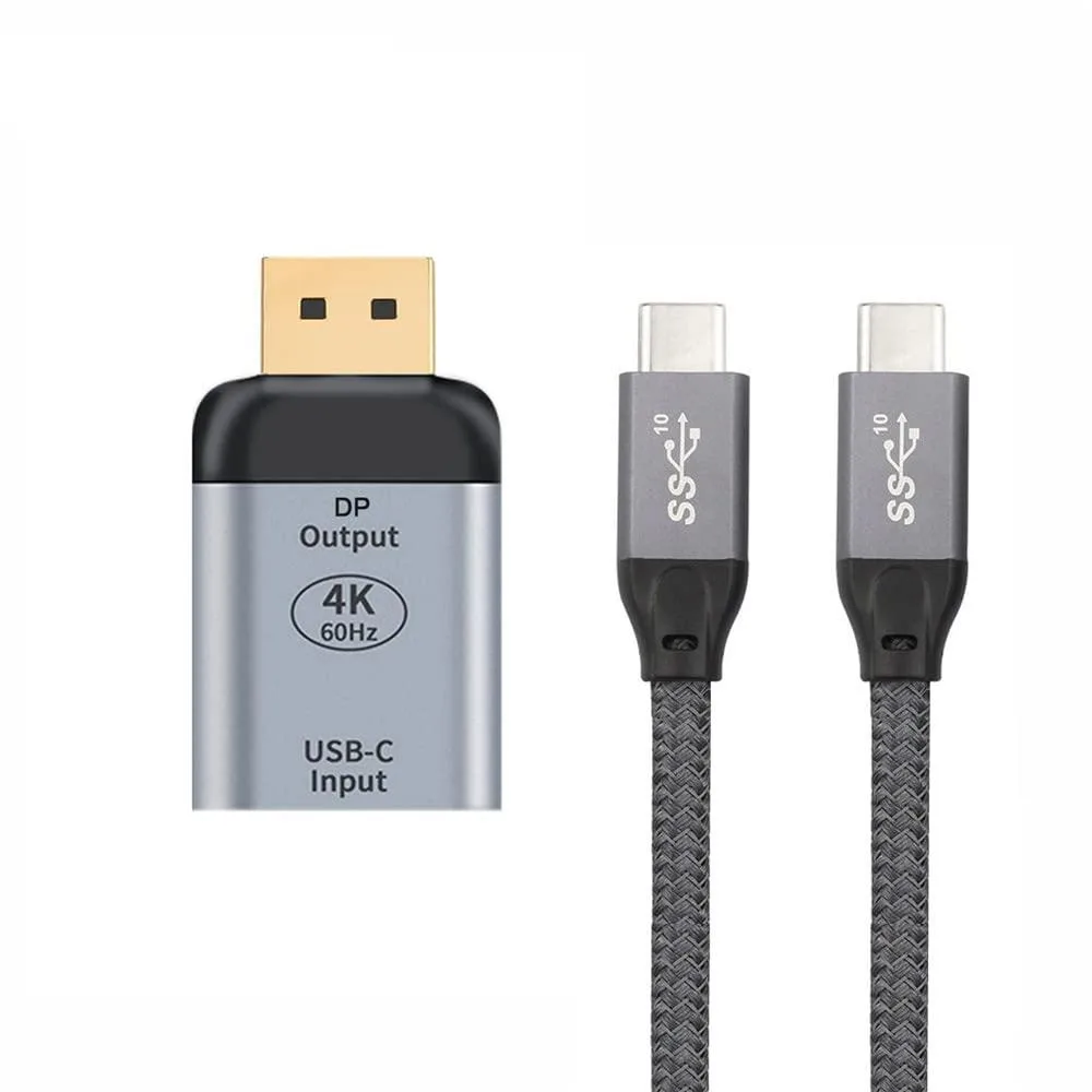 USB-C female to DisplayPort adapter with 1.5 m cable