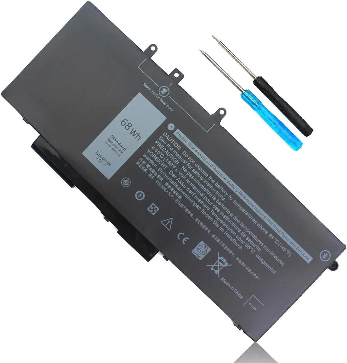 PISKEKAT PISKEKAT 68Wh 7.6V 4-Cell laptop battery GJKNX — product photo