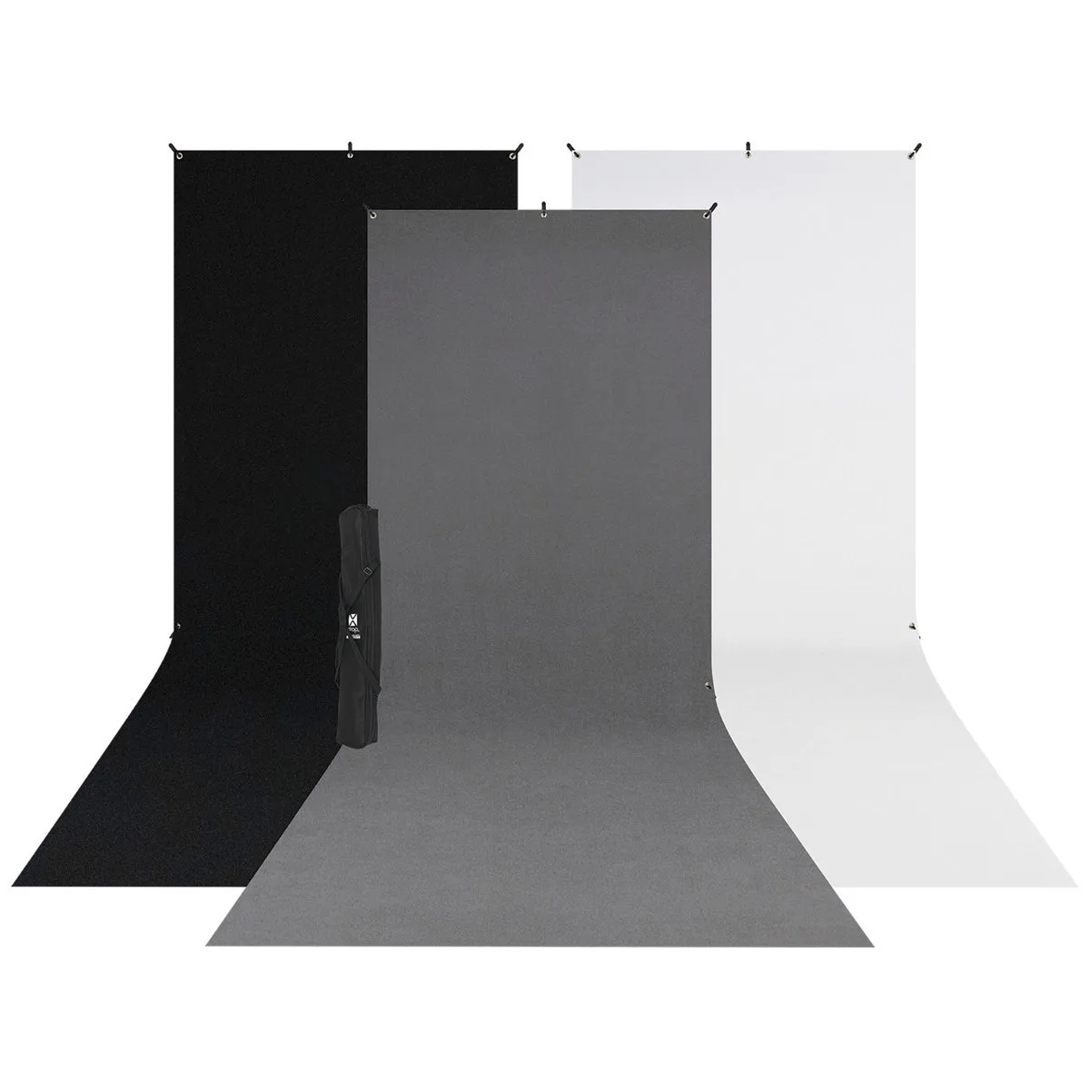 Westcott Westcott X-Drop 3-Pack Multi-Color Backdrop Kit with Stand 615SK — product photo