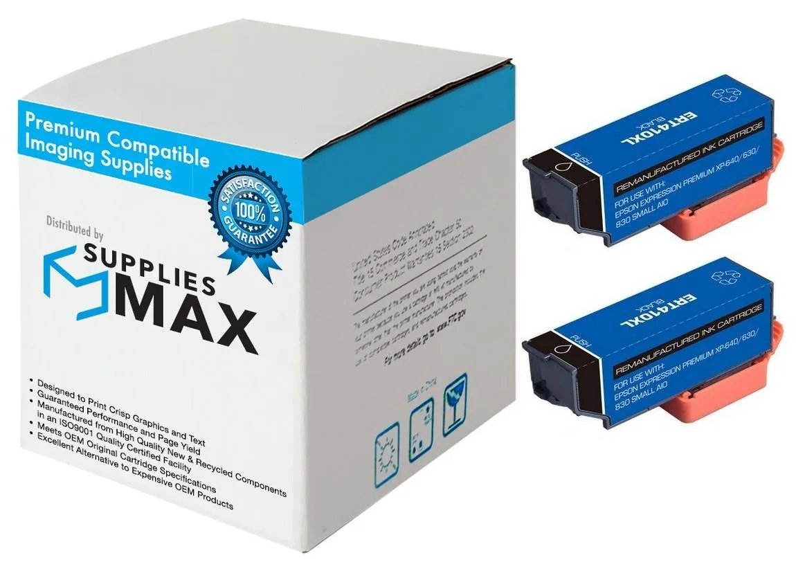 SuppliesMax SuppliesMax Epson T410XL020-D2 Black Inkjet Cartridge 2-Pack 500 Pages — product photo
