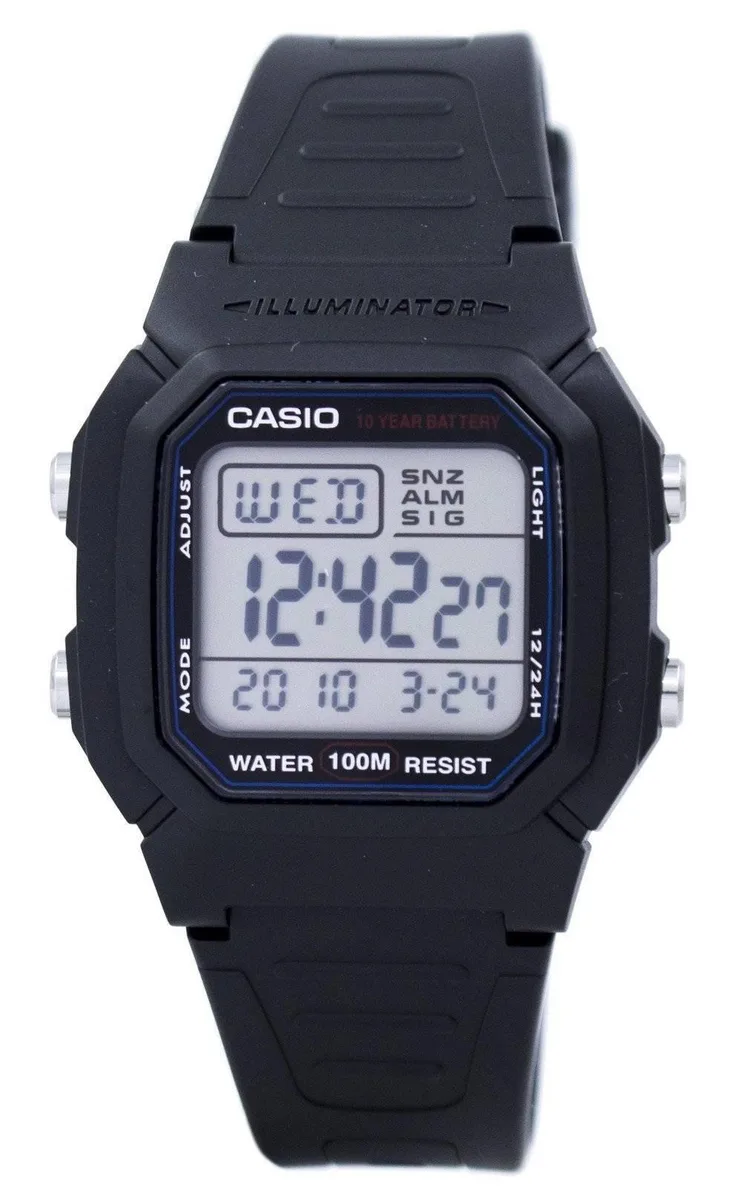 CASIO CASIO W-800H-1AVDF Digital Resin Watch 44.20 mm 100m — product photo