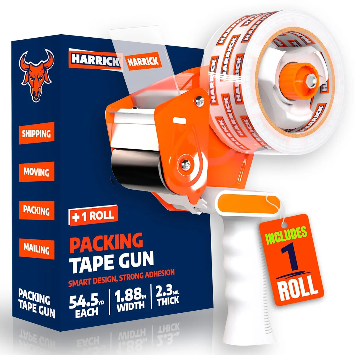  Royal Clear Packing Tape 1.88 inch with Dispenser 54.5 Yards — product photo